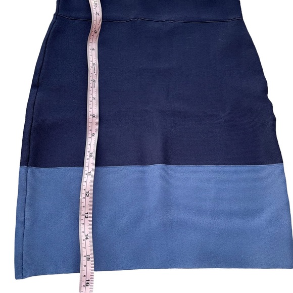BCBG blue color block bandage skirts XXS - Picture 3 of 9